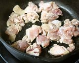 止まらない♪鶏ももと鶏レバーの辛味噌焼き作り方3写真