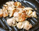 止まらない♪鶏ももと鶏レバーの辛味噌焼き作り方4写真