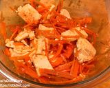 水切り豆腐とにんじんの中華風サラダ作り方2写真