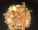 冷凍エビイカ入り★簡単たらこ和風パスタ♪作り方2写真