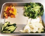 セロリと夏野菜の冷製パスタレモン風味作り方1写真