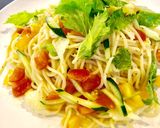 セロリと夏野菜の冷製パスタレモン風味作り方5写真