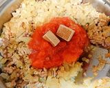ひき肉トマトカレー☆夏野菜添え作り方5写真