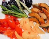 ひき肉トマトカレー☆夏野菜添え作り方8写真