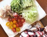 夏のサラダ☆タコの酢味噌サラダ作り方2写真