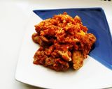 豚肉のピリ辛卵とじ作り方2写真