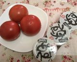 夏の定番♪簡単美味しい♪トマトのもずく酢作り方1写真