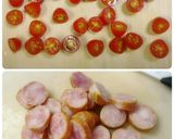 ミニトマトとじゃが芋のコンソメチーズ焼き作り方2写真