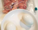 炊飯器で手羽元と卵の煮物作り方1写真