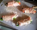 鶏の野菜ロール　ケチャップ焼作り方6写真