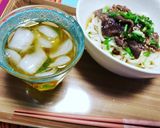 夏バテ回復スタミナ冷やし肉うどん作り方1写真