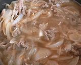 お鍋一つ!玉ねぎでカサ増し特売牛肉の牛丼作り方2写真
