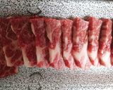 やわらか牛焼肉onガーリックライス♪作り方1写真