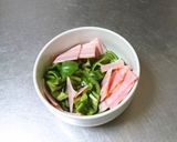 ピーマンとベーコン、レンジで一品作り方3写真