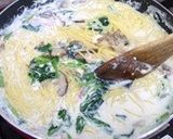 椎茸と舞茸のクリームパスタ作り方7写真