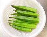 夏にさっぱり☆オクラわかめカニカマ酢の物作り方4写真