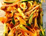 常備菜◎もやし&きゅうりのキムチ和え作り方5写真