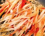 夏バテ解消!みょうがとじゃこのごま油炒め作り方2写真