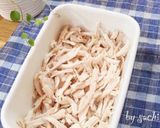 茹で鶏ときゅうりの胡麻味噌和え作り方9写真
