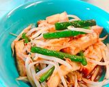ご飯が進む！もやしとニンニクの芽の炒め物作り方8写真