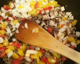 パプリカと合挽き肉のカレー炒め作り方5写真