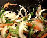 キムチと卵の酸っぱ辛いチャプチェ作り方3写真