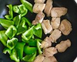 やわらか鶏肉とピーマンの炒め物作り方3写真