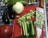 夏野菜たっぶりさっぱり豚炒め作り方1写真