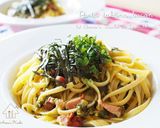 旨味たっぷり♡高菜ベーコンのスパゲッティ作り方4写真