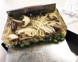枝豆ときのこのアガー寄せ作り方2写真