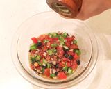 鯖缶と黒豆の彩りそうめん作り方3写真