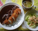 いカツ・いカレーライス（イカフライカレー作り方3写真