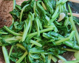 超簡単！ほうれん草のにんにく炒め作り方5写真