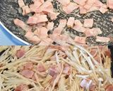えのきとベーコンガーリックバター醤油炒め作り方2写真