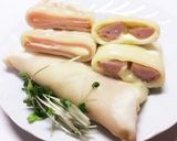 トーストで簡単☆餃子の皮でブリトー作り方8写真