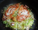 初めての広島風お好み焼き作り方5写真