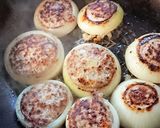 旨みUP！玉ねぎリングで簡単ハンバーグ作り方7写真