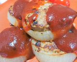 旨みUP！玉ねぎリングで簡単ハンバーグ作り方10写真