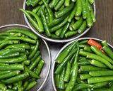 青唐辛子の佃煮作り方1写真