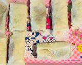 オーブンDE春巻きの皮アップルパイ🍎作り方5写真
