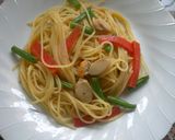 ホタテと温野菜のパスタ◇バター醤油風味作り方6写真