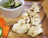 鶏むね肉しっとり*ぬか漬け焼き胡椒添え作り方5写真