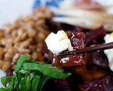 鯨赤肉漬けのクリームチーズ添え丼作り方5写真