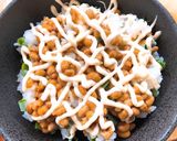 お皿１つで簡単めちゃ旨ランチ♪焼き納豆丼作り方4写真