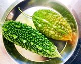 カレーのお供に！ゴーヤの生姜入り甘酢漬け作り方1写真