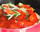 ストウブ鍋★手羽先と夏野菜のトマト煮込み作り方5写真