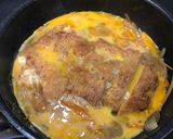 手抜き料理☆チキンカツの卵とじ作り方4写真