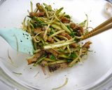簡単！ピリ辛胡瓜茗荷☆さっぱり鰻丼作り方2写真