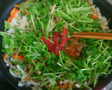 超簡単！豆苗とえのきのピリ辛豆板醤炒め♥作り方5写真