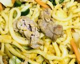豚肉のドライカレー風●焼きうどん作り方4写真